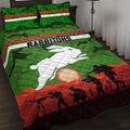 south-sydney-rabbitohs-anzac-2022-quilt-bed-set-simple-style-green