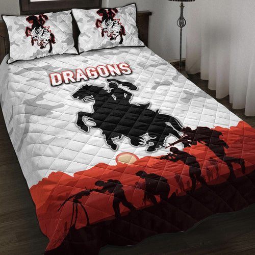 st-george-illawarra-dragons-anzac-2022-quilt-bed-set-simple-style-white