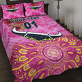custom-personalised-north-queensland-cowboys-anzac-2022-quilt-bed-set-indigenous-vibes-pink