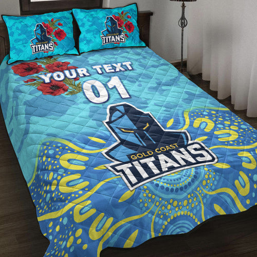 custom-personalised-gold-coast-titans-anzac-2022-quilt-bed-set-indigenous-vibes
