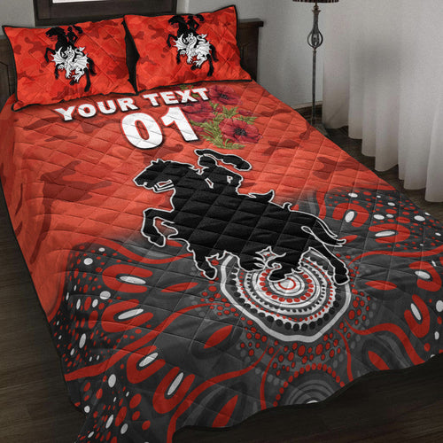 custom-personalised-st-george-illawarra-dragons-anzac-2022-quilt-bed-set-indigenous-vibes-red