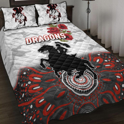 st-george-illawarra-dragons-anzac-2022-quilt-bed-set-indigenous-vibes-white