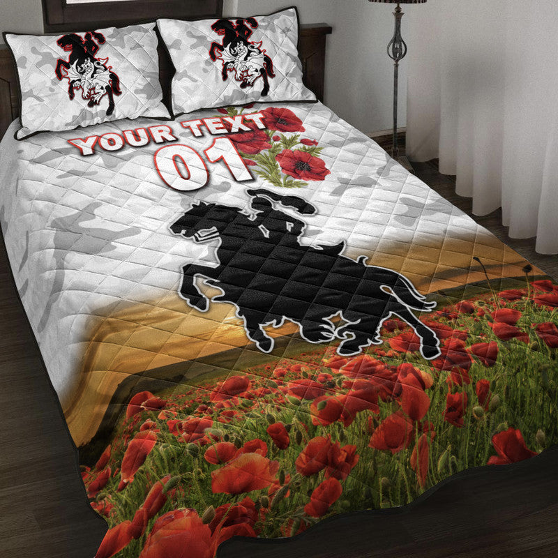 custom-personalised-st-george-illawarra-dragons-anzac-2022-quilt-bed-set-poppy-flowers-vibes-white