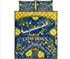 cowboys-rugby-quilt-bed-set-boomerang-indigenous-dots