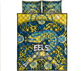 parramatta-eels-rugby-quilt-bed-set-boomerang-indigenous-dots