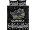 collingwood-pies-unique-winter-season-quilt-bed-set-magpies-merry-christmas-no1