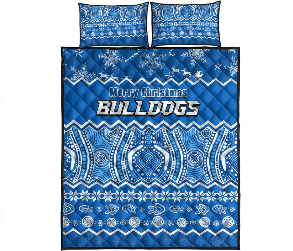 bulldogs-aboriginal-canterbury-bankstown-christmas-vibe-quilt-bed-set