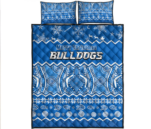 bulldogs-aboriginal-canterbury-bankstown-christmas-vibe-quilt-bed-set