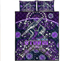 storm-rugby-quilt-bed-set-melbourne-boomerang-indigenous-dots