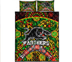 panthers-rugby-quilt-bed-set-boomerang-indigenous-dots