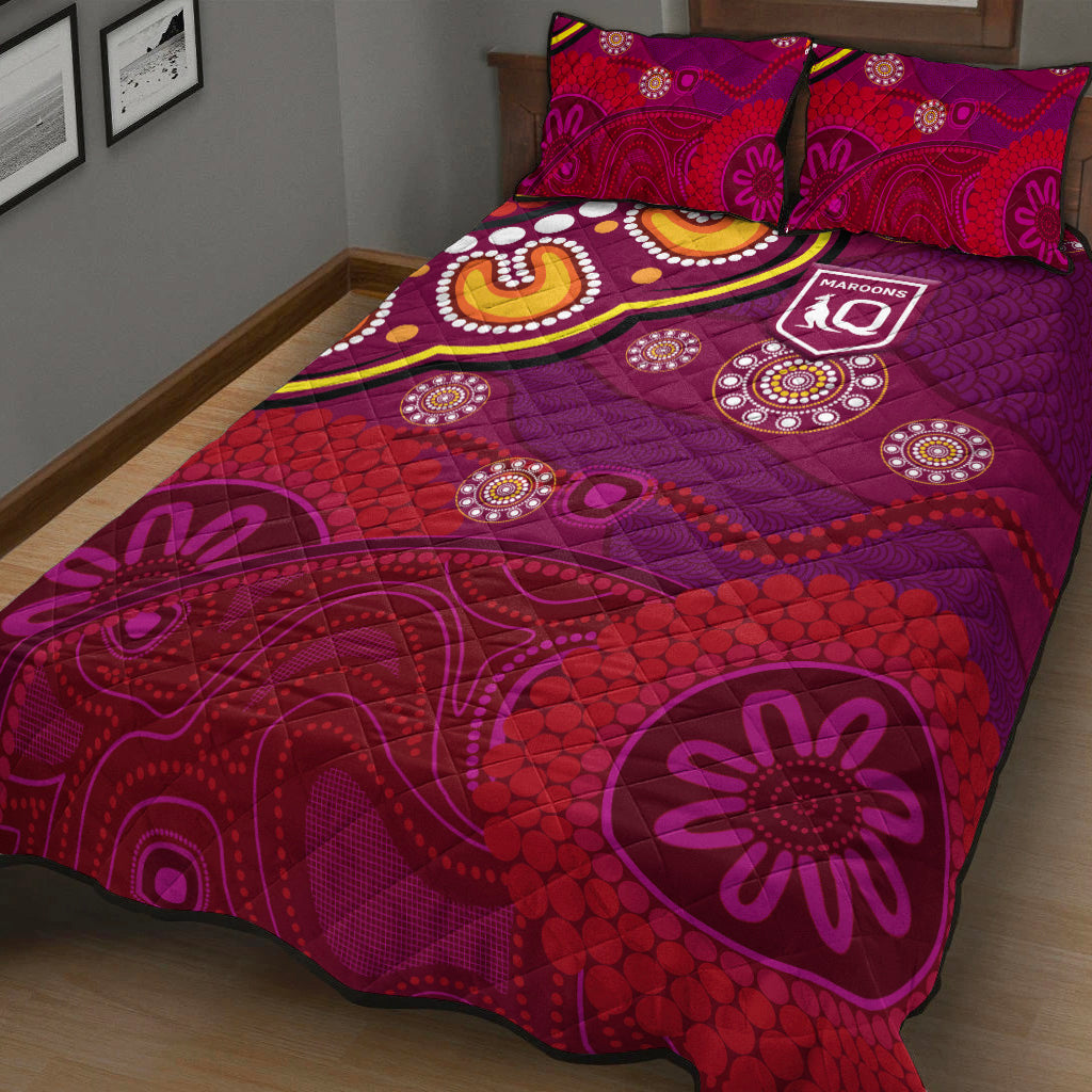 queensland-maroons-aboriginal-quilt-bed-set-indigenous-vibes