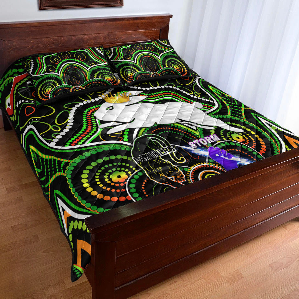 south-sydney-rabbitohs-quilt-bed-set-2021-indigenous-premiers-the-king-black
