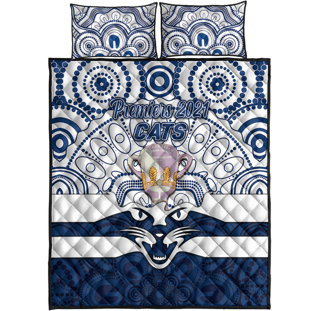 geelong-cats-indigenous-quilt-bed-set-football-2021-premiers-trophy