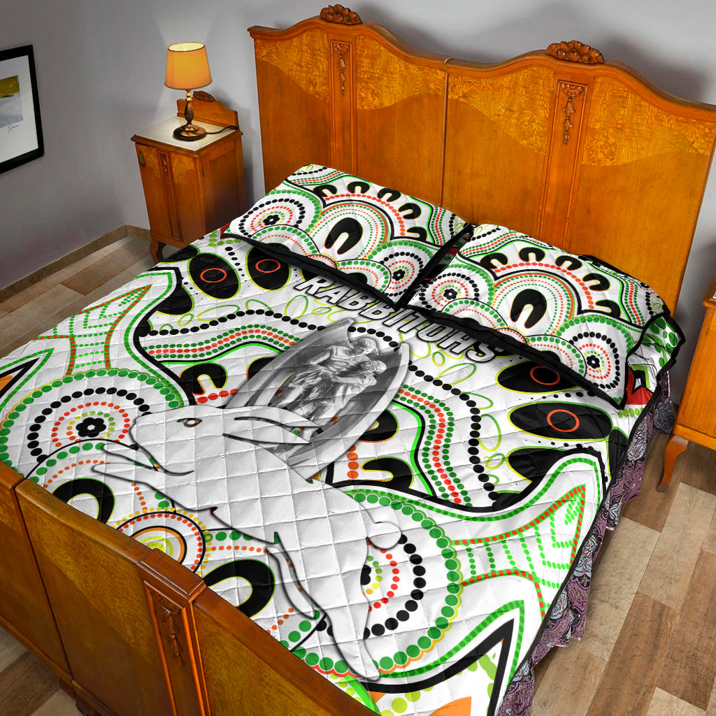 south-sydney-rabbitohs-quilt-bed-set-2021-indigenous-premiers-trophy-white