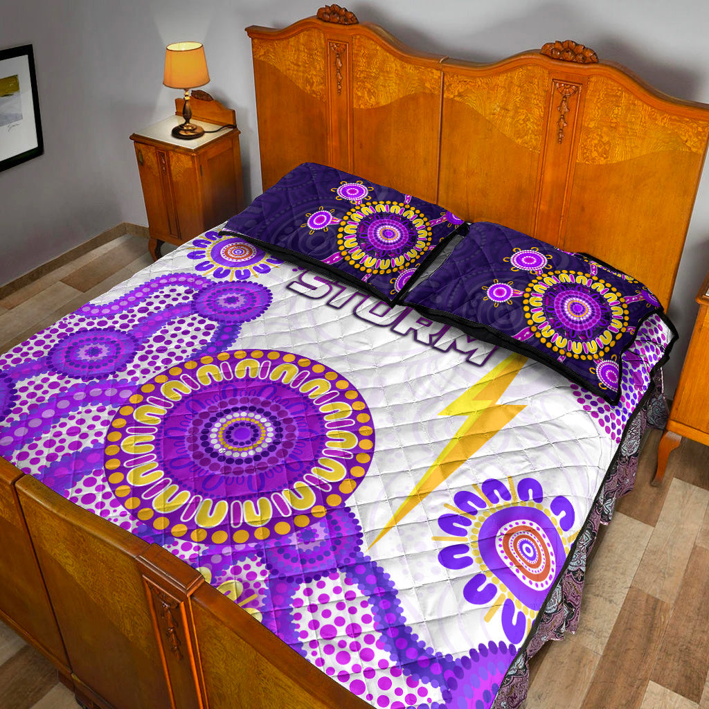 melbourne-storm-quilt-bed-set-2021-indigenous-latest-style