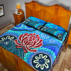new-south-wales-waratahs-aboriginal-quilt-bed-set-indigenous-wave-vibes