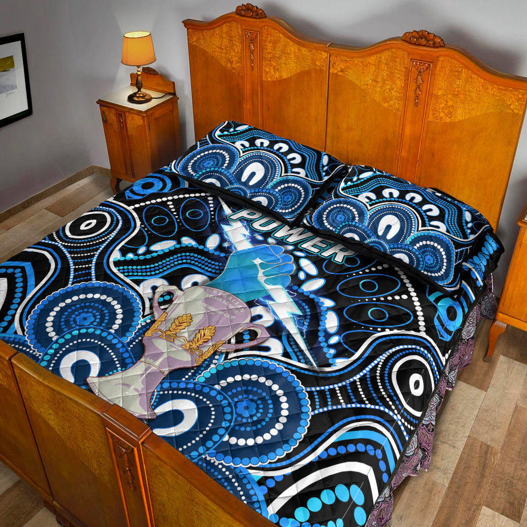 port-adelaide-power-indigenous-quilt-bed-set-football-2021-premiers-trophy
