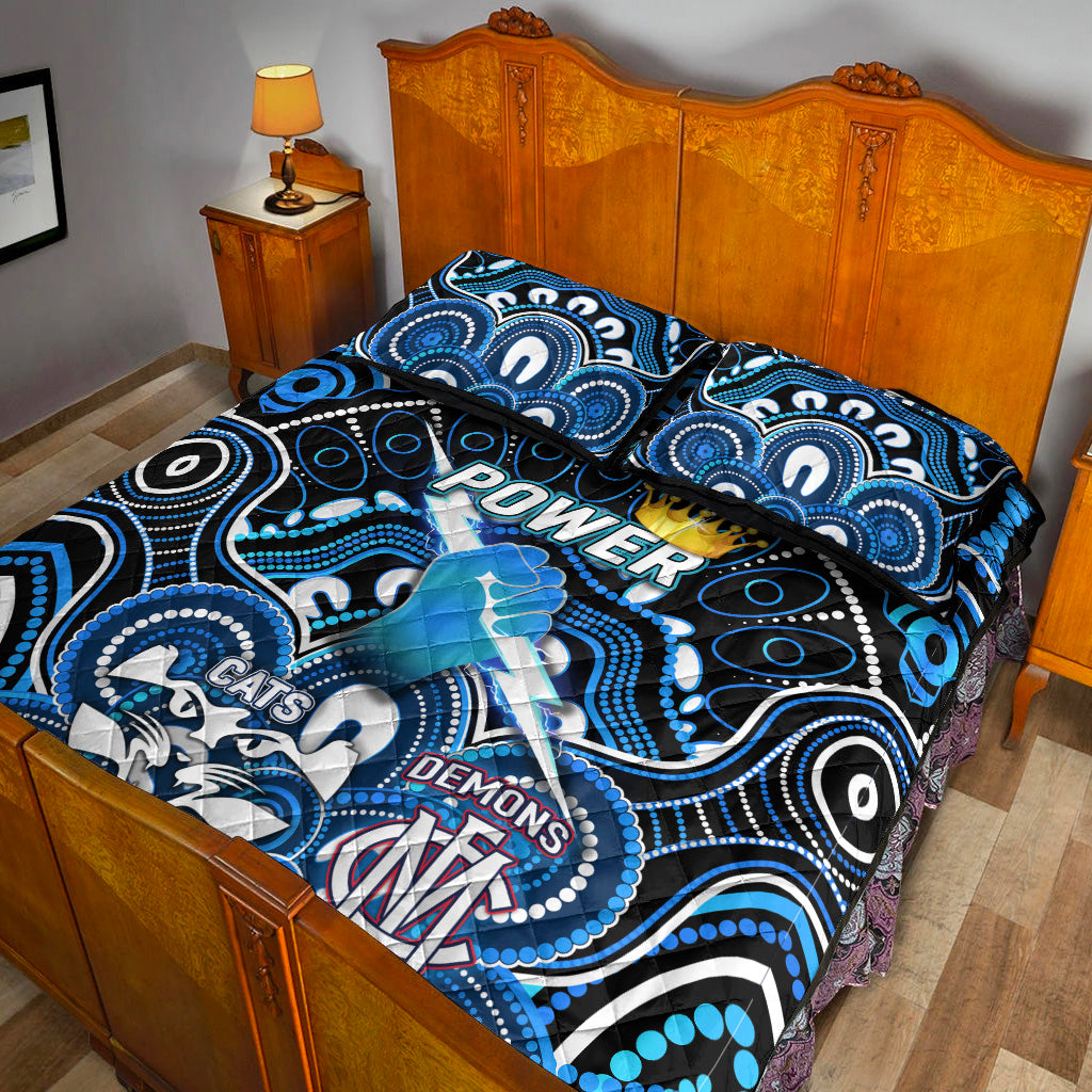 port-adelaide-power-indigenous-quilt-bed-set-football-2021-premiers-the-king