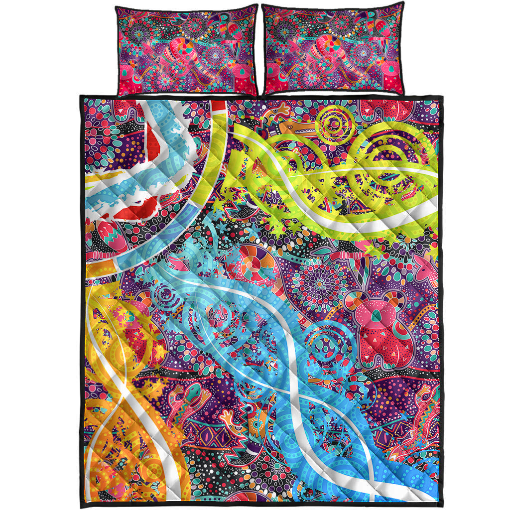 aboriginal-art-colorful-vibes-quilt-bed-set-indigenous