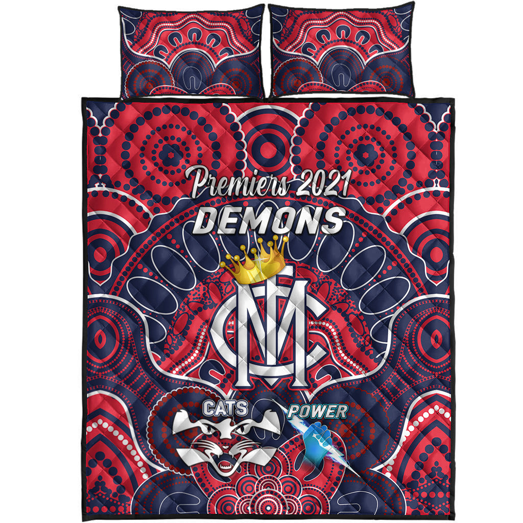 melbourne-demons-indigenous-quilt-bed-set-football-2021-premiers-the-king