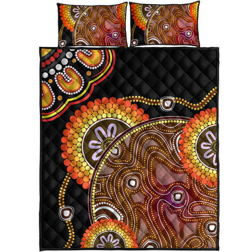 aboriginal-quilt-bed-set-sun-rise-indigenous-vibe