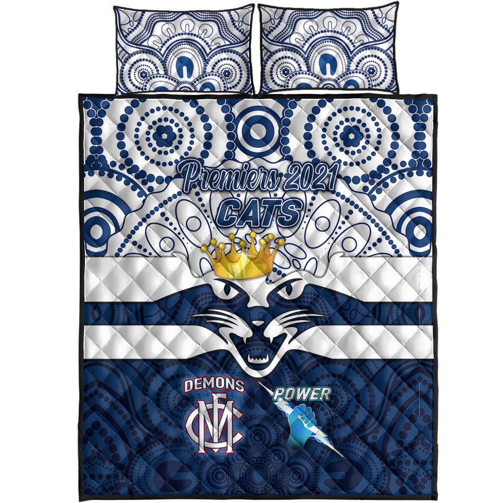 geelong-cats-indigenous-quilt-bed-set-football-2021-premiers-the-king