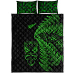 new-zealand-haka-rugby-maori-quilt-bed-set-silver-fern-vibes-green