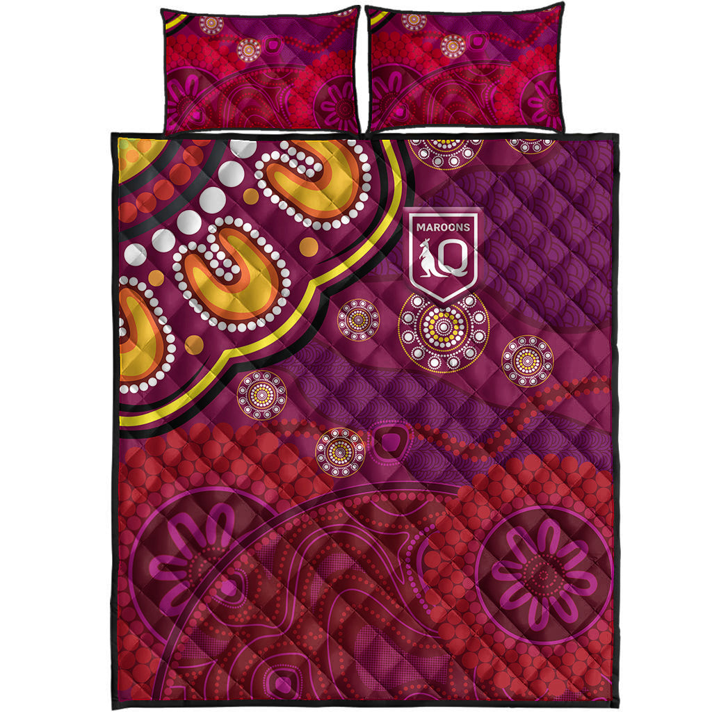 queensland-maroons-aboriginal-quilt-bed-set-indigenous-vibes