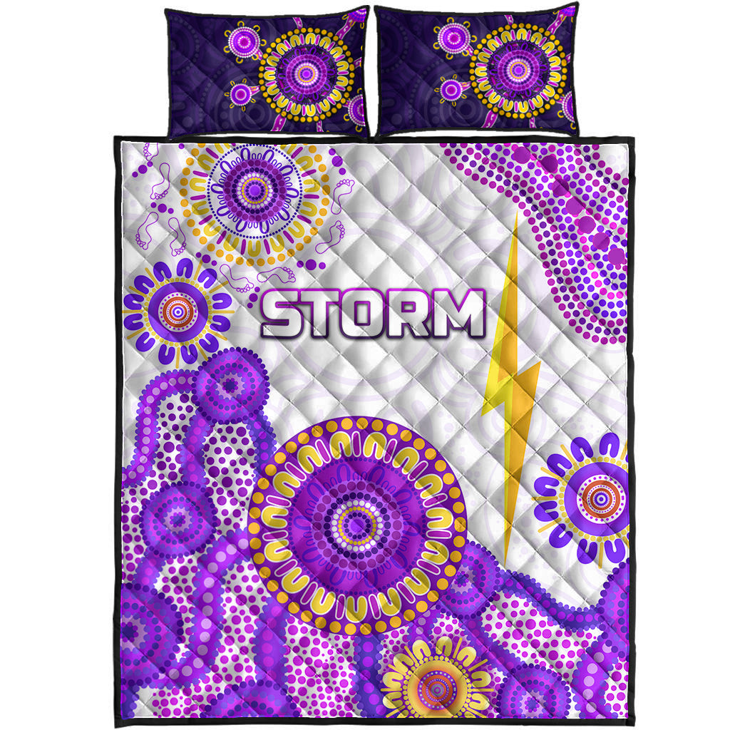 melbourne-storm-quilt-bed-set-2021-indigenous-latest-style