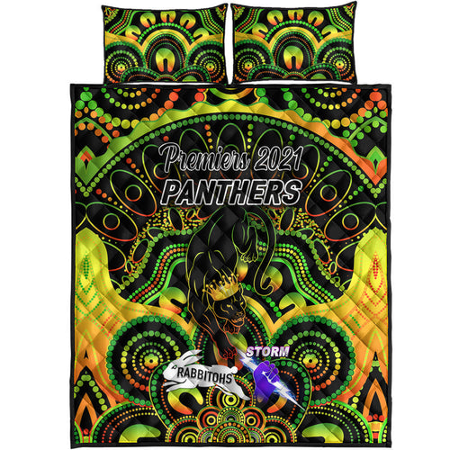 penrith-panthers-quilt-bed-set-2021-indigenous-premiers-the-king