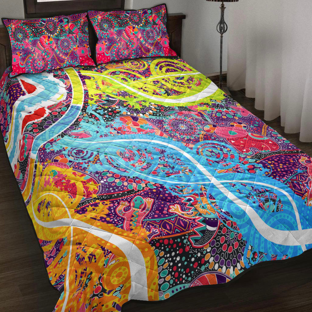 aboriginal-art-colorful-vibes-quilt-bed-set-indigenous