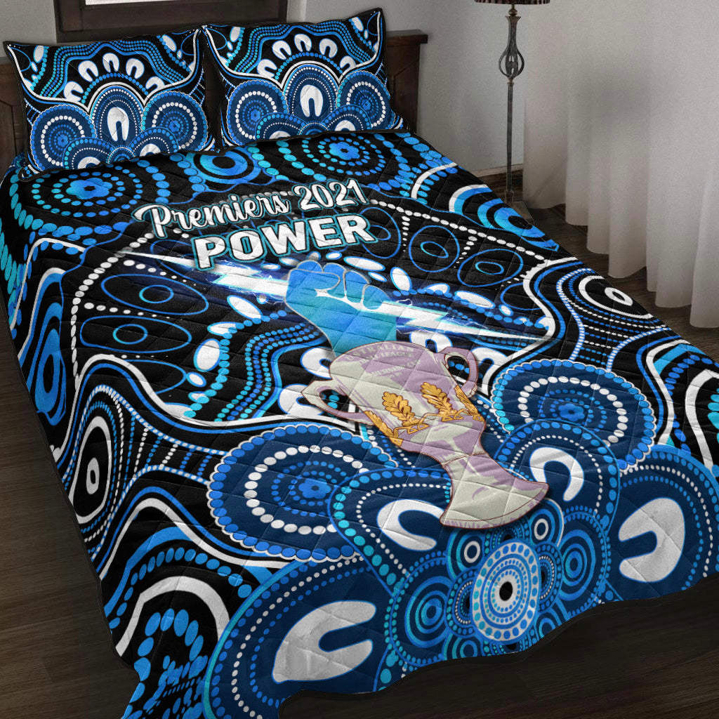 port-adelaide-power-indigenous-quilt-bed-set-football-2021-premiers-trophy