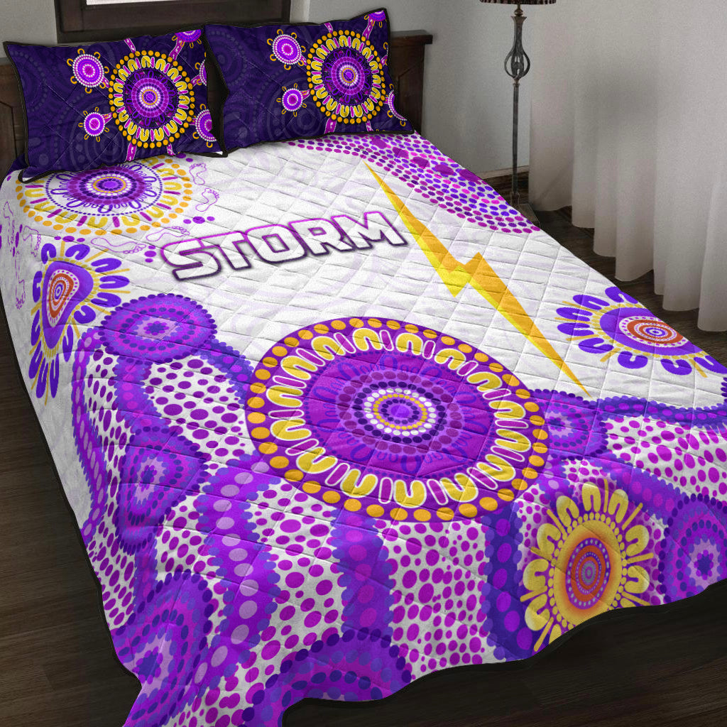 melbourne-storm-quilt-bed-set-2021-indigenous-latest-style