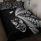 new-zealand-haka-rugby-maori-quilt-bed-set-silver-fern-vibes-black