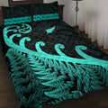 new-zealand-rugby-maori-quilt-bed-set-silver-fern-koru-vibes-turquoise