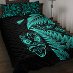 new-zealand-haka-rugby-maori-quilt-bed-set-silver-fern-vibes-turquoise