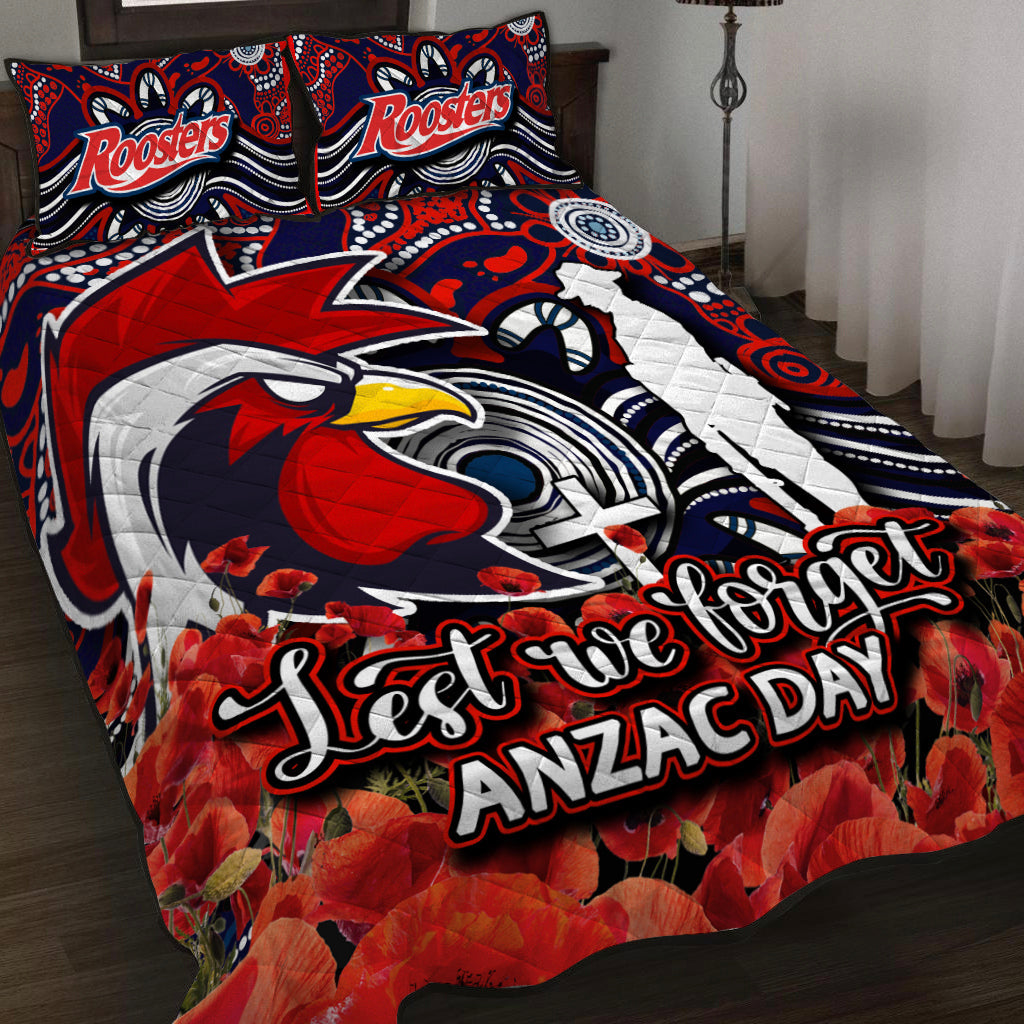 roosters-quilt-bed-set-anzac-day-poppy-flowers-with-aboriginal