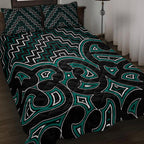 new-zealand-quilt-bed-set-maori-graphic-tee-patterns-green