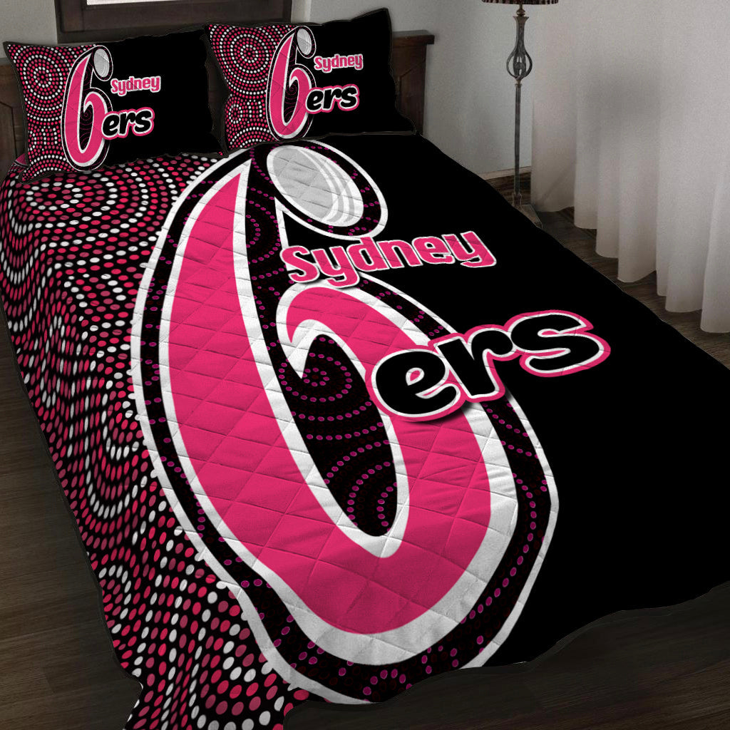 sydney-sixers-quilt-bedding-set-cricket-aboriginal-dot-patterns