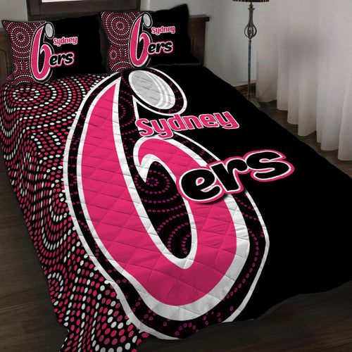 sydney-sixers-quilt-bedding-set-cricket-aboriginal-dot-patterns