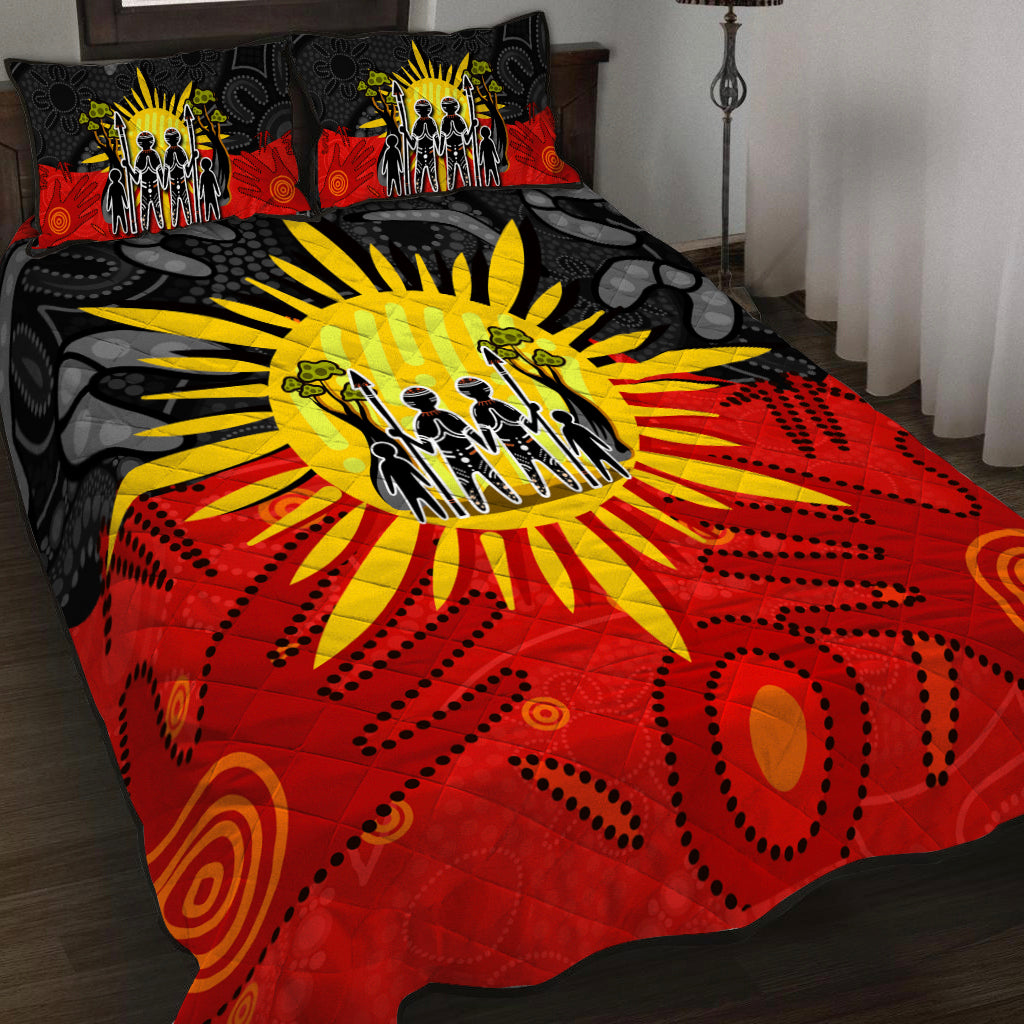 aboriginal-family-quilt-bed-set-flag-style