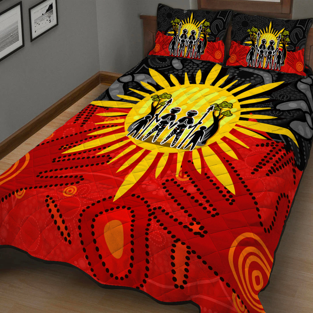 aboriginal-family-quilt-bed-set-flag-style