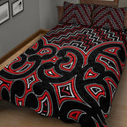 new-zealand-quilt-bed-set-maori-graphic-tee-patterns-red