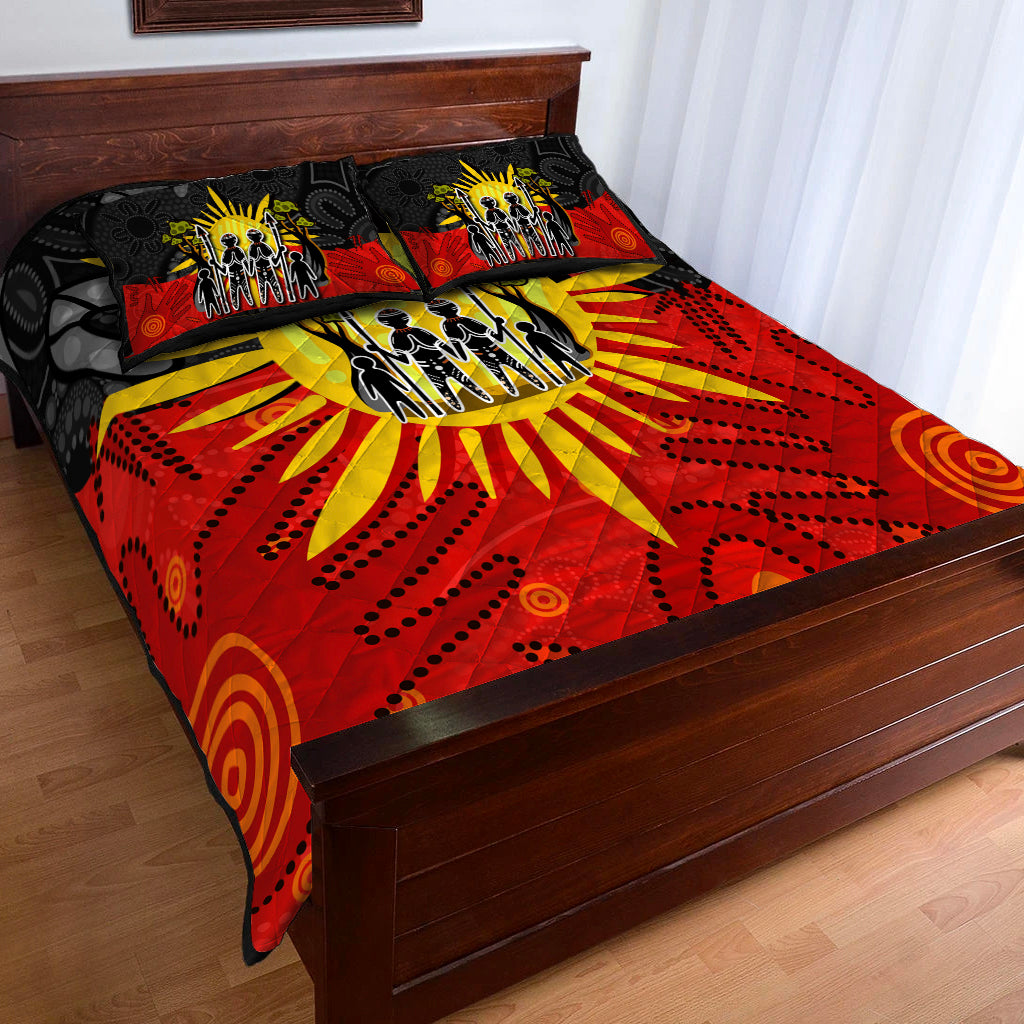 aboriginal-family-quilt-bed-set-flag-style