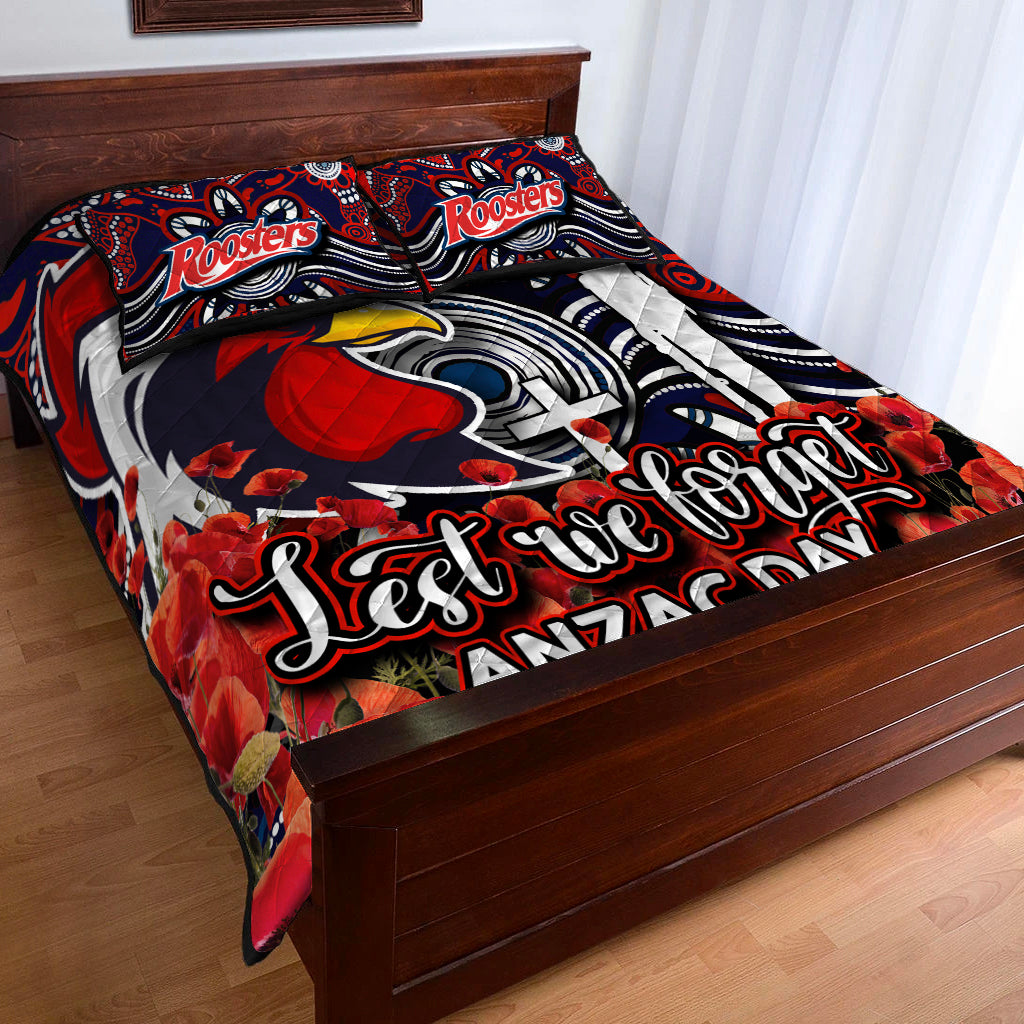 roosters-quilt-bed-set-anzac-day-poppy-flowers-with-aboriginal