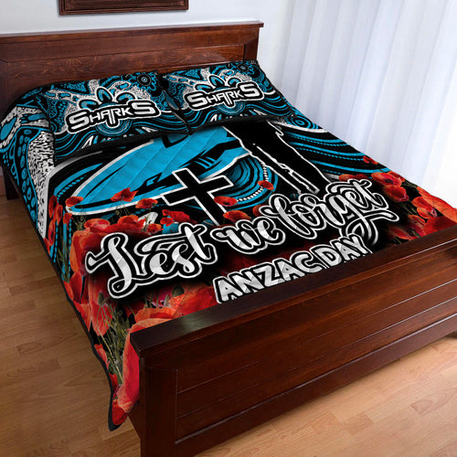 sharks-quilt-bed-set-anzac-day-poppy-flowers-with-aboriginal