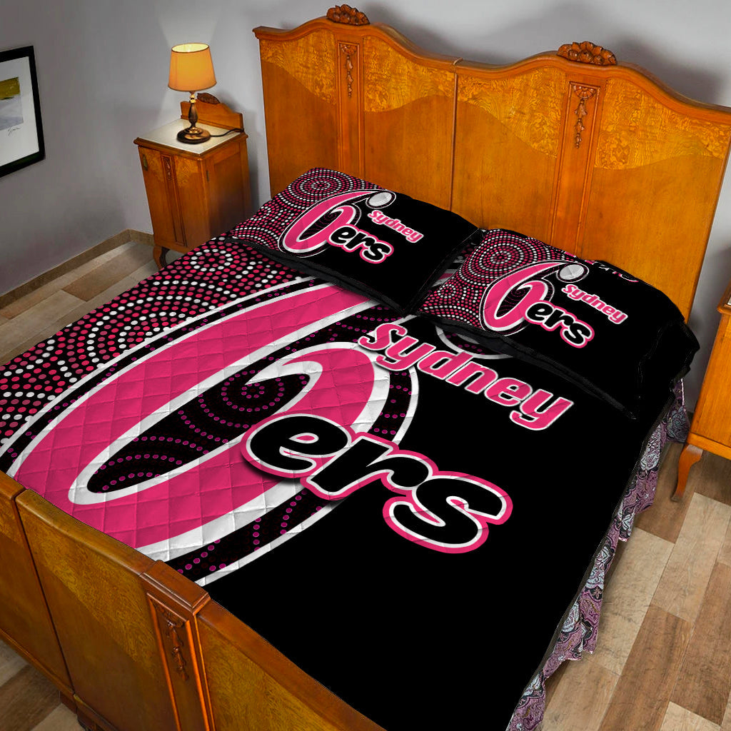 sydney-sixers-quilt-bedding-set-cricket-aboriginal-dot-patterns