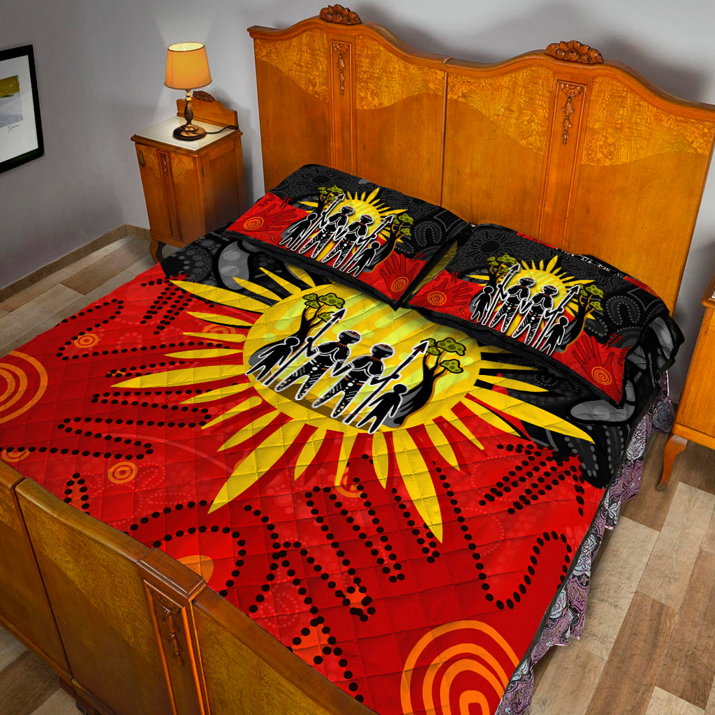 aboriginal-family-quilt-bed-set-flag-style