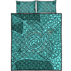 turtle-quilt-bedding-set-aboriginal-green-style