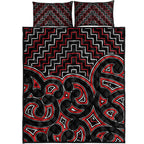 new-zealand-quilt-bed-set-maori-graphic-tee-patterns-red